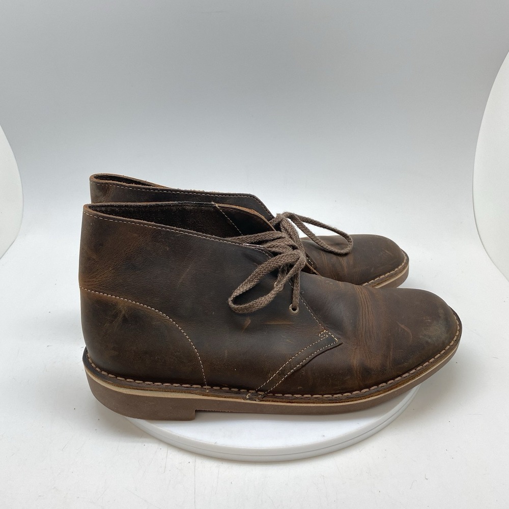 Clarks Bushacre Boots Mens 9 M Brown Casual Chukka‎ Preppy Ankle Shoes 15522
